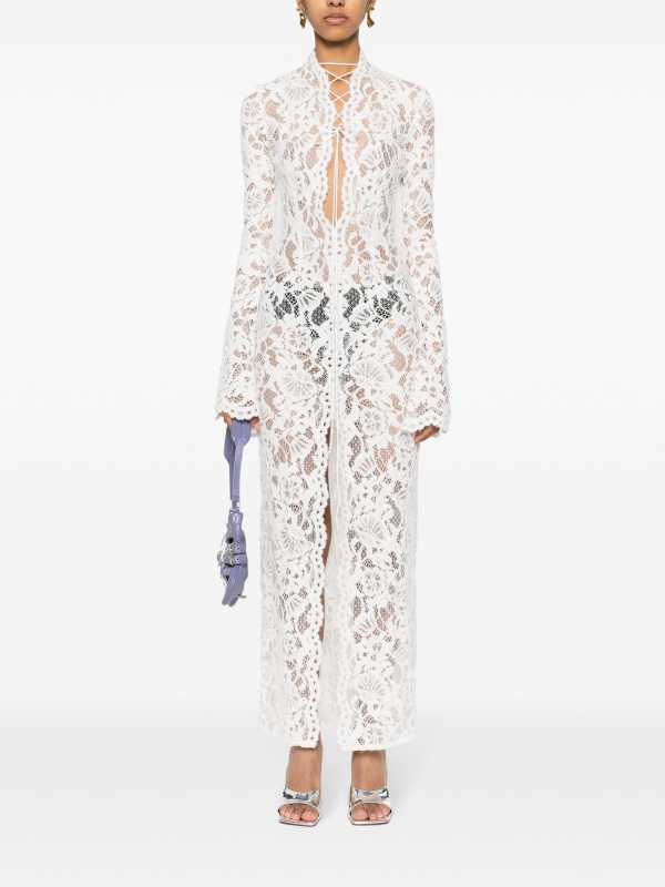 MANURI Sally lace midi dress