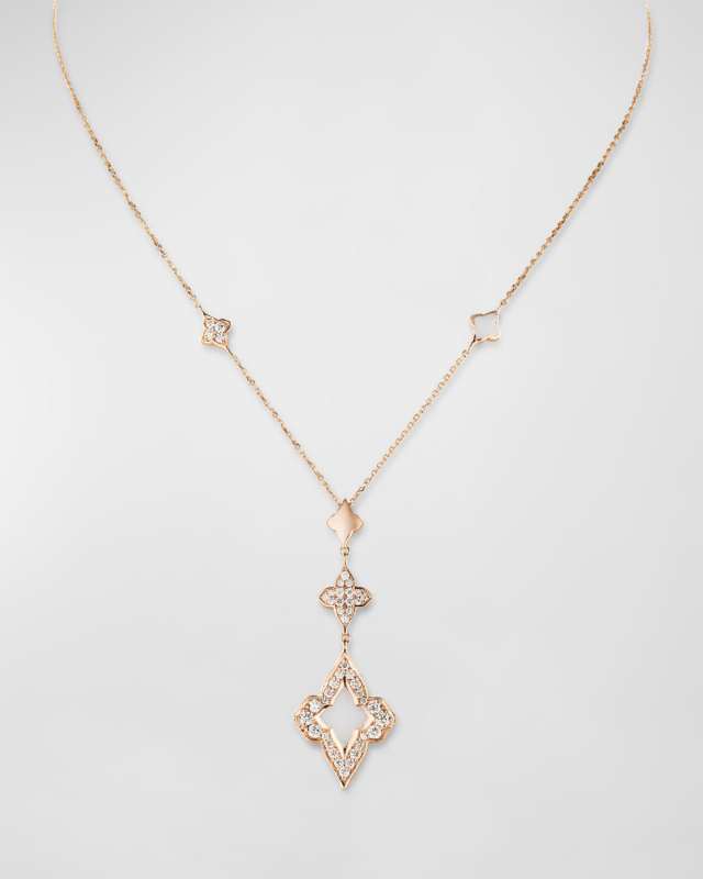 18K Yellow Gold Atlas White Chic Necklace, 16-18"L