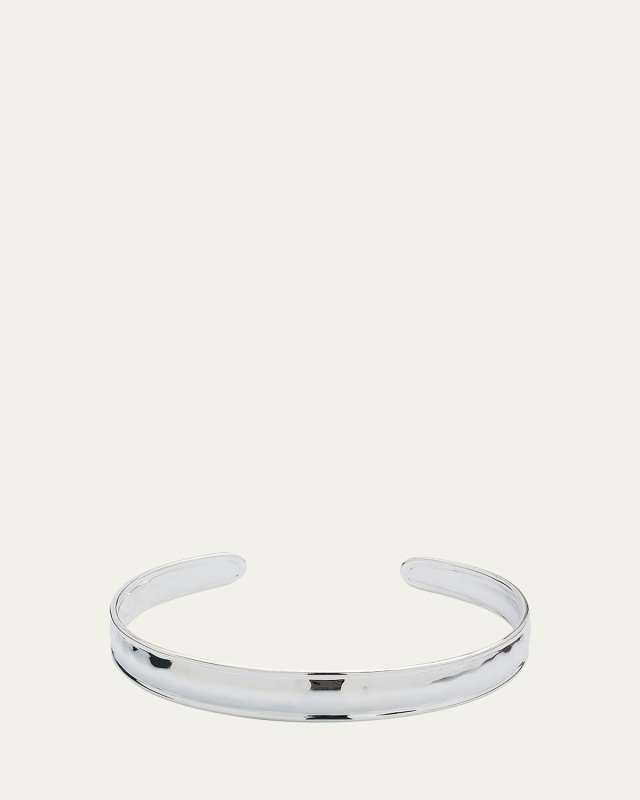 Thin Goddess Tapered Cuff in Sterling Silver