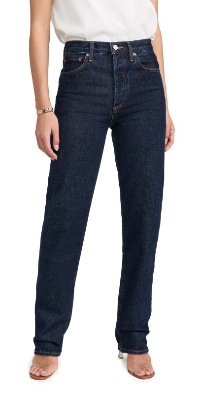 AGOLDE 90s Pinch Waist Long Jeans Polished