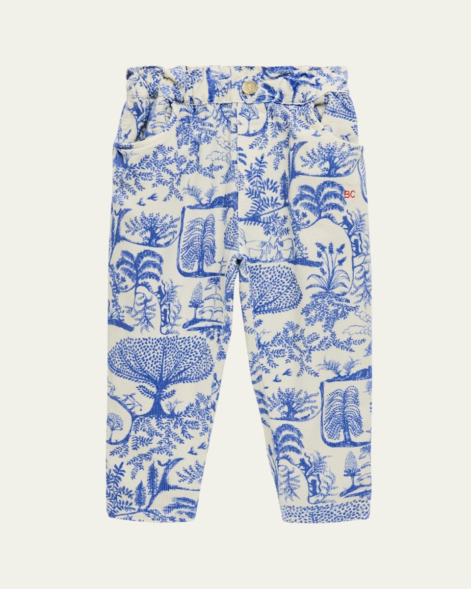 Girl's Wonderland Corduroy Paperbag Pants, Size 2-13