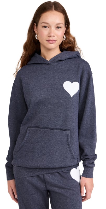 SPRWMN Heart Hoodie Navy