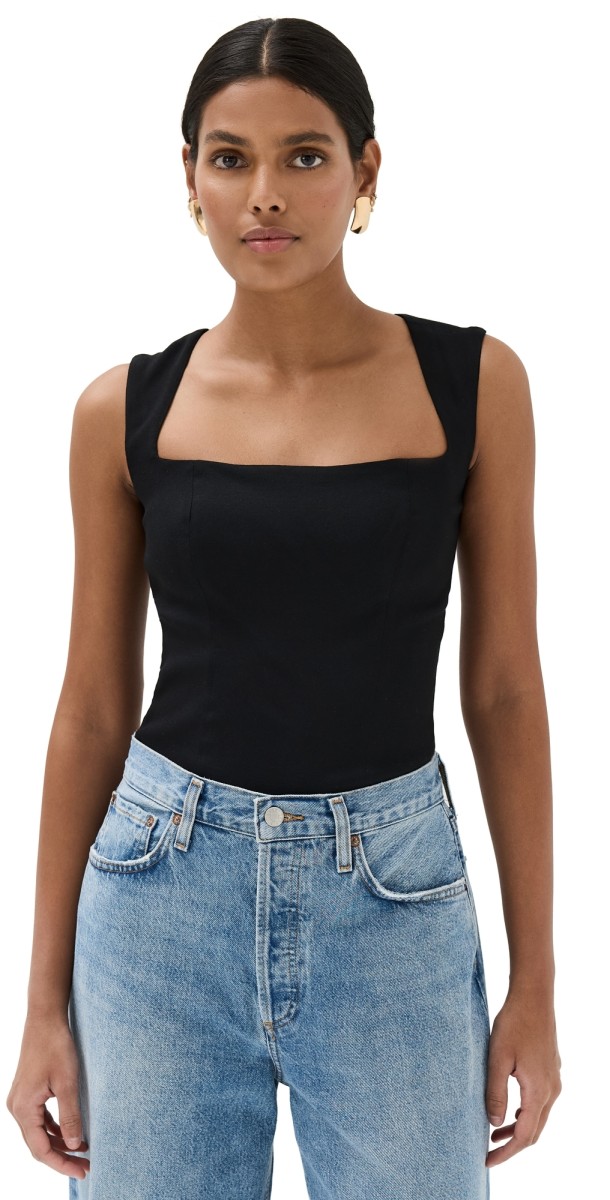 Reformation Diandra Top Black