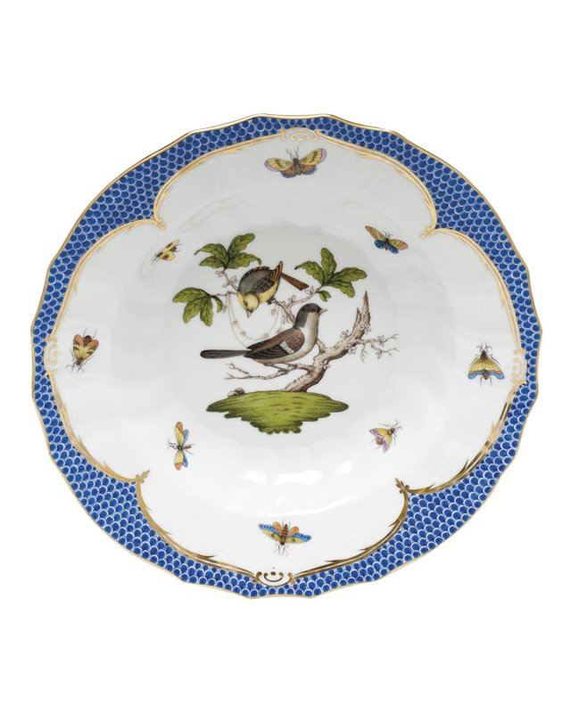 Rothschild Blue Motif 01 Rim Soup Bowl