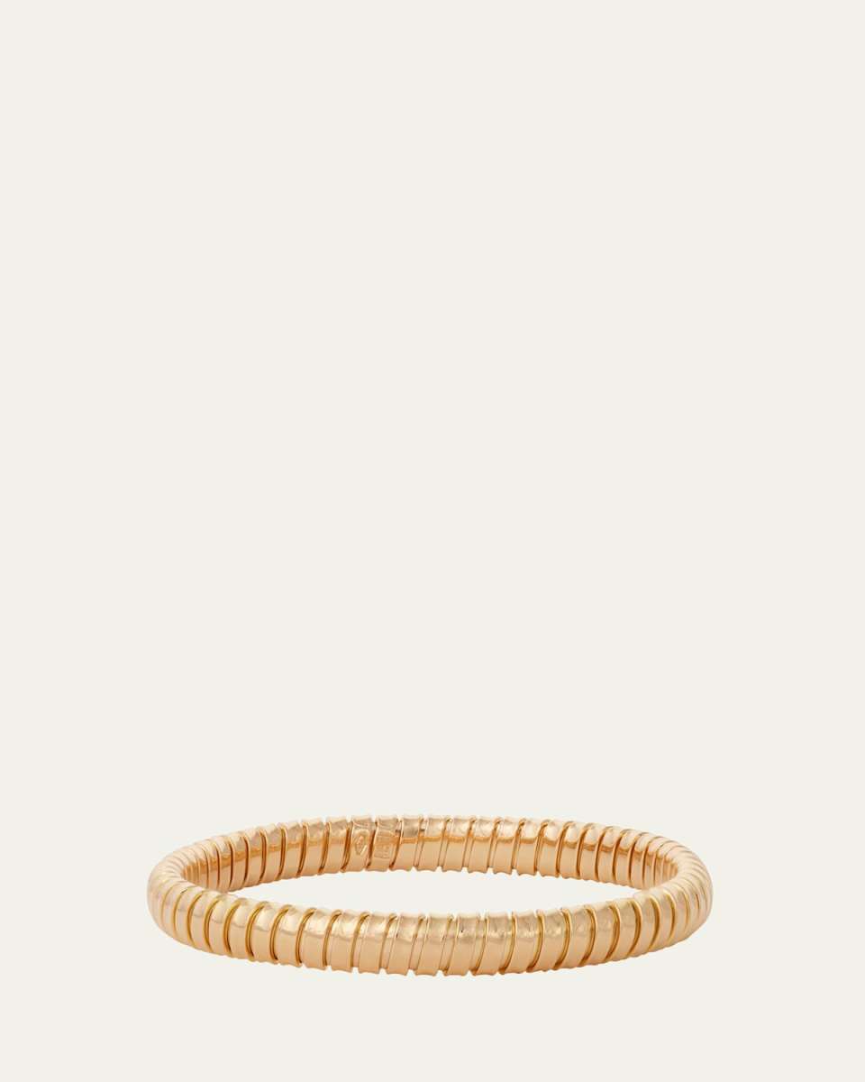 18K Yellow Gold Single Rolling Bracelet