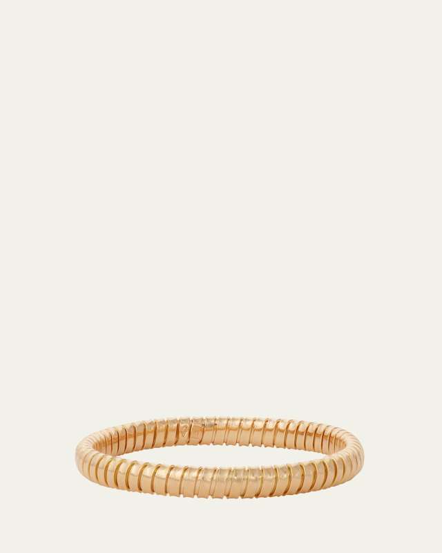 18K Yellow Gold Single Rolling Bracelet