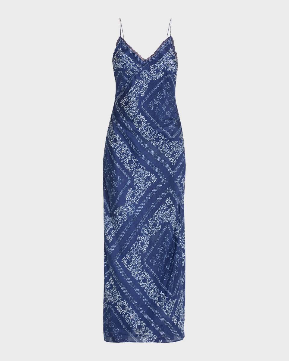 Deyo Organic Floral Cotton Midi Slip Dress