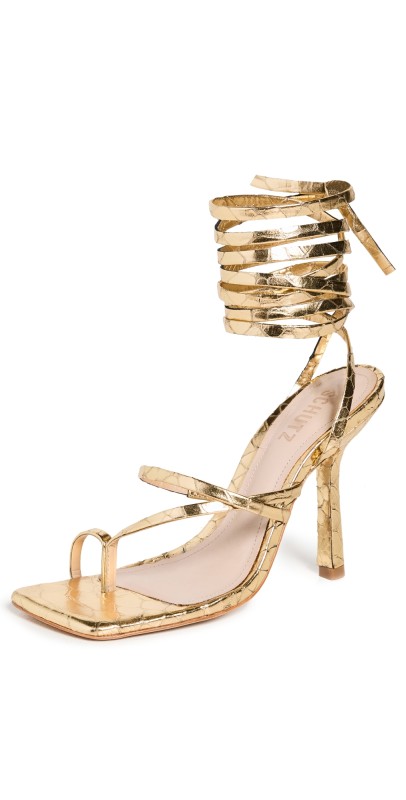Schutz Krist Sandals Ouro