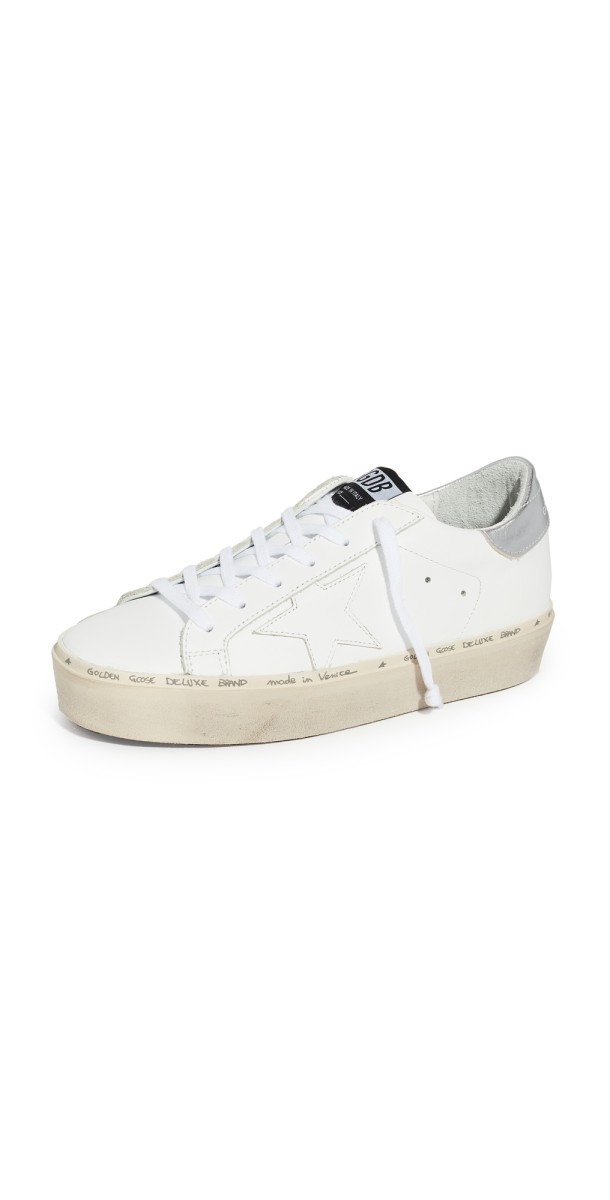 Golden Goose Hi Star Sneakers White/Silver