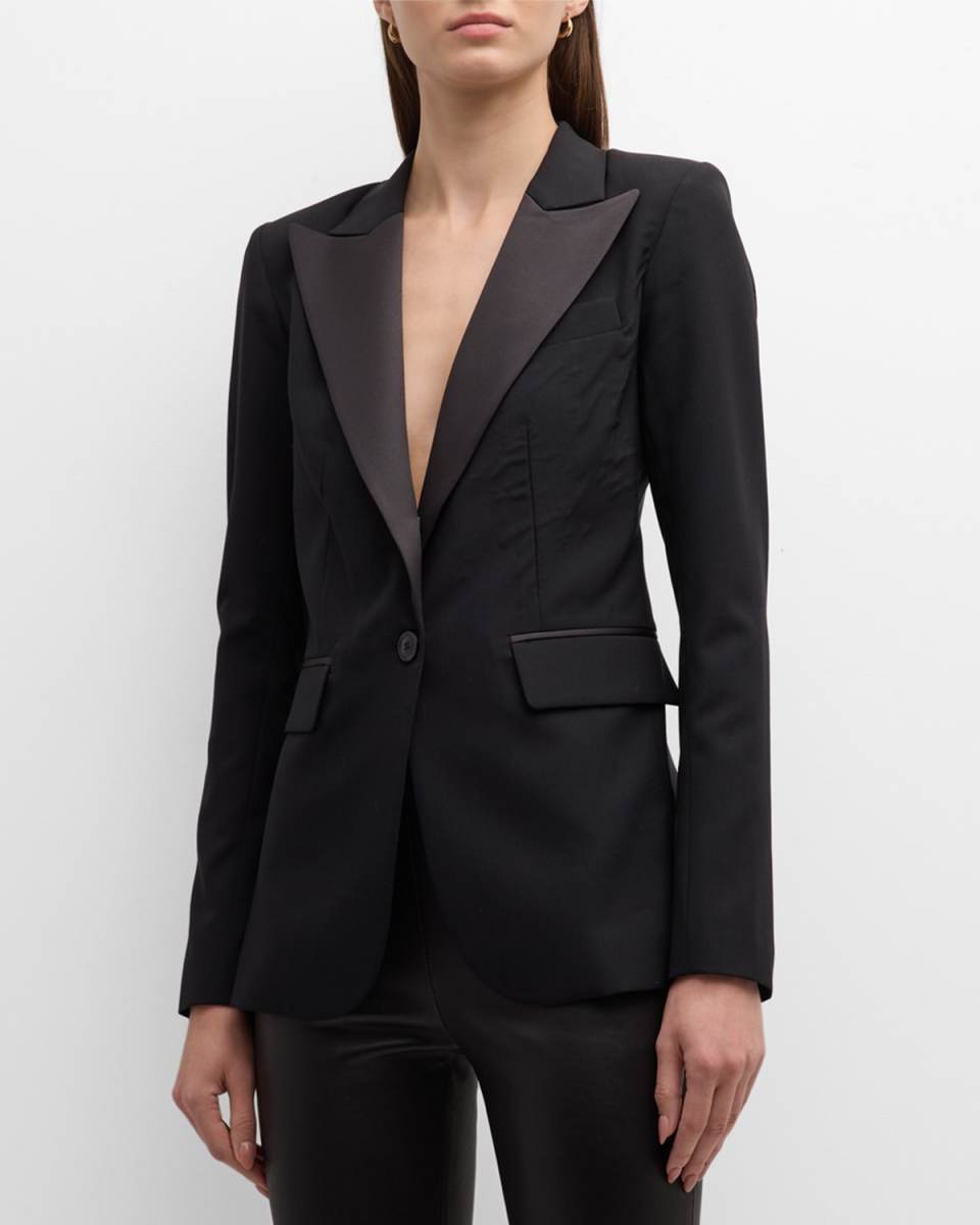Martine Single-Breasted Tuxedo Jacket