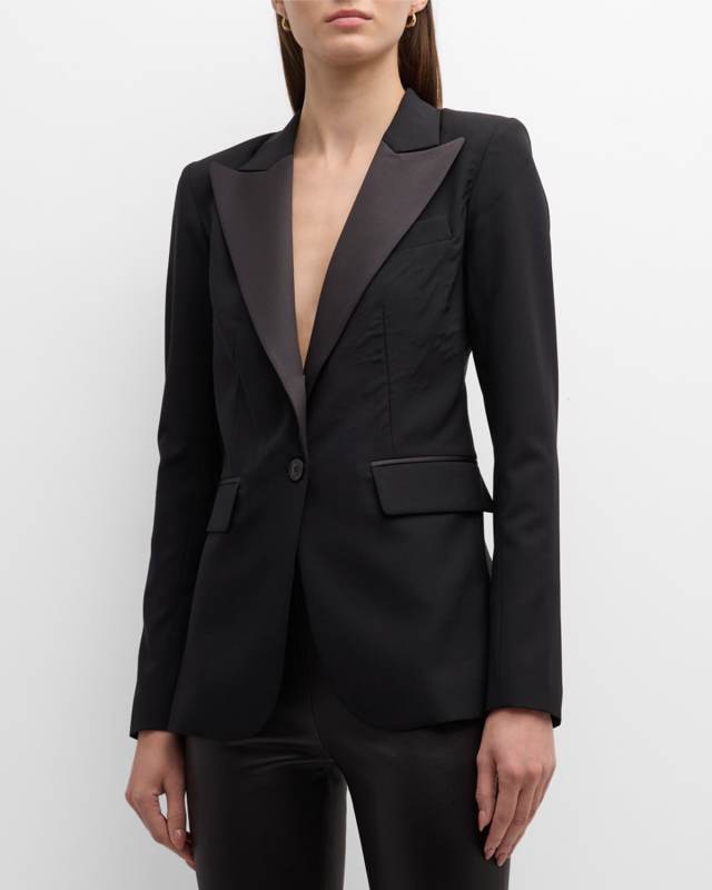 Martine Single-Breasted Tuxedo Jacket