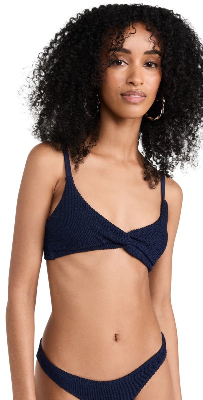 Good American Always Fits Twist Top Inkblue003