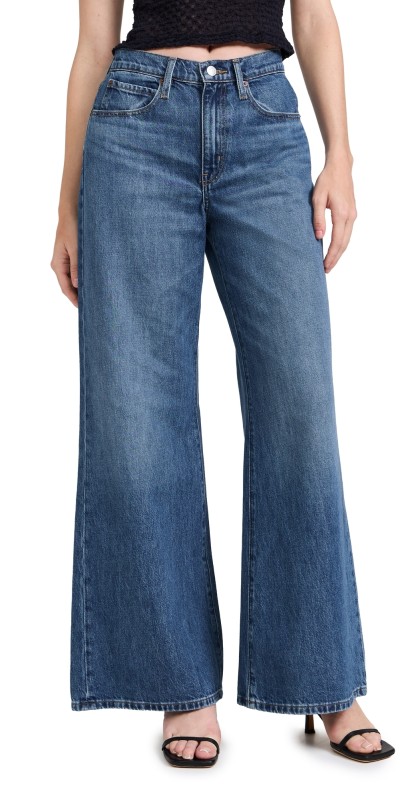 FRAME Easy Wide Flare Jeans Lucite