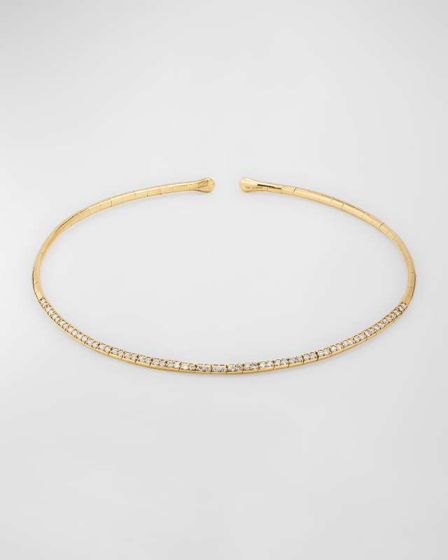 18K Yellow Gold Diamond Necklace