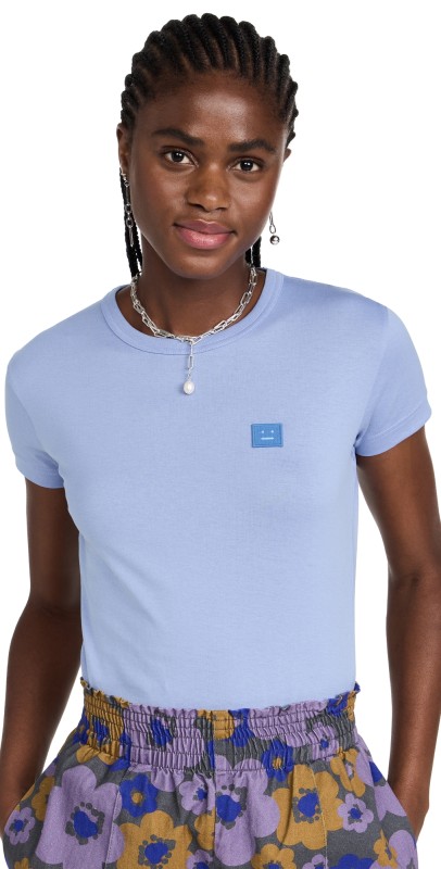 Acne Studios Logo Tee Pale Purple