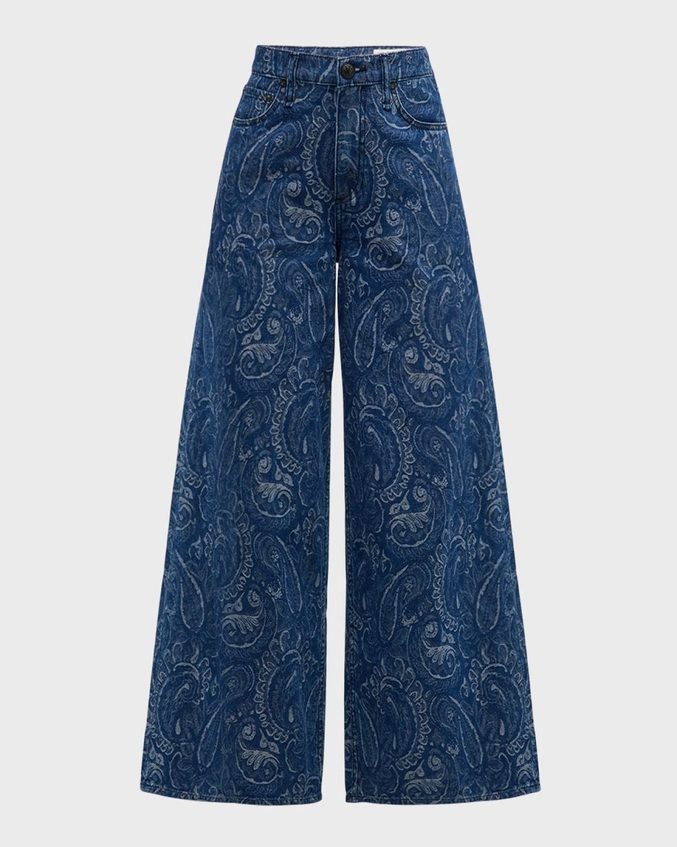 Sofie Printed Crop Jeans