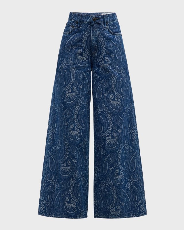 Sofie Printed Crop Jeans