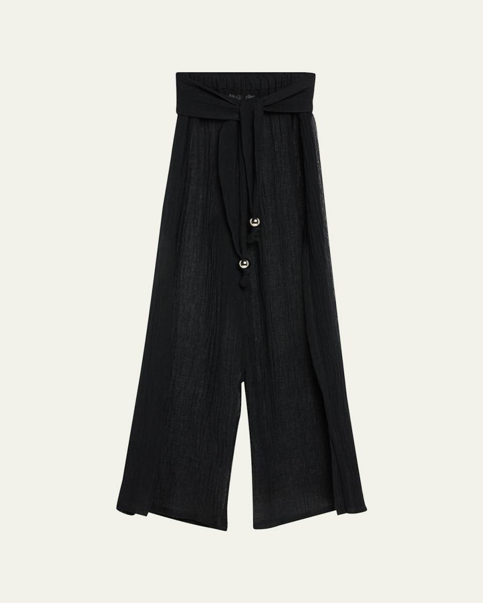 Wide-Leg Beach Pants