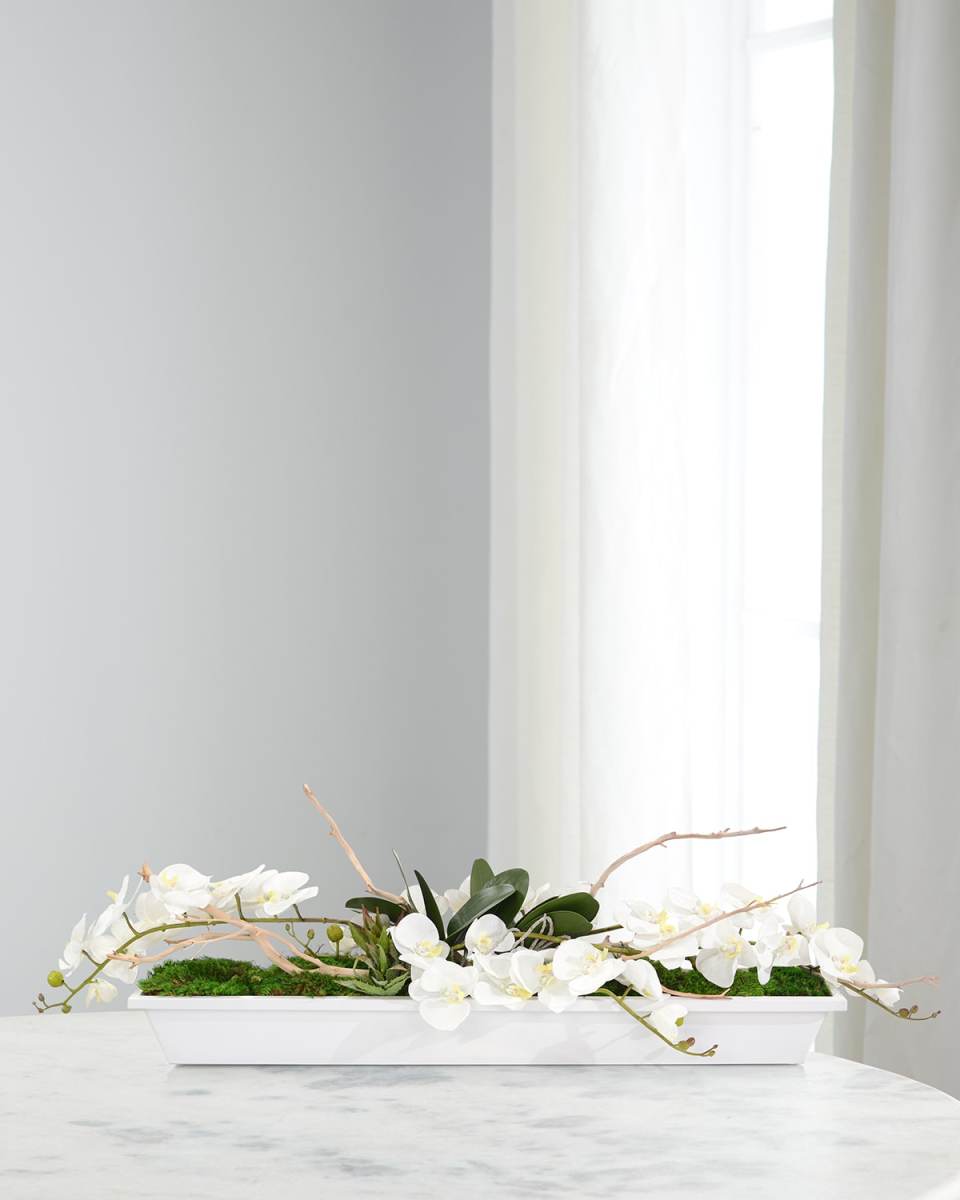 Gulf Breeze 52" Faux Floral Arrangement in Iron Container