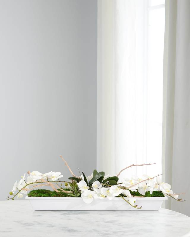 Gulf Breeze 52" Faux Floral Arrangement in Iron Container