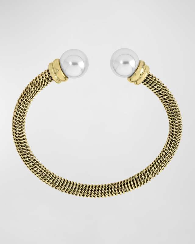 Tender Kissing Pearl Bracelet, White