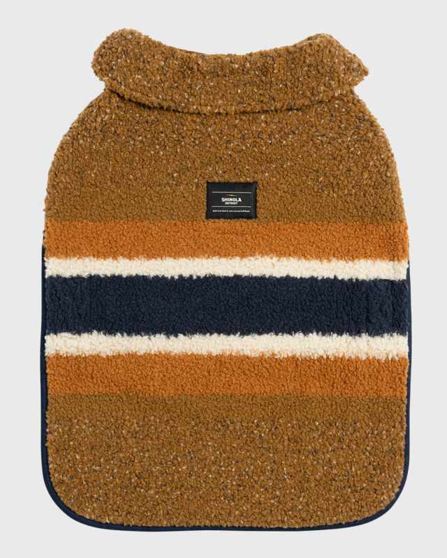 Striped Sherpa Pet Coat, Size X