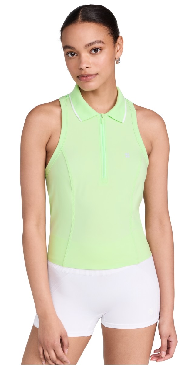 Sweaty Betty Power Tennis Tank Matcha Green