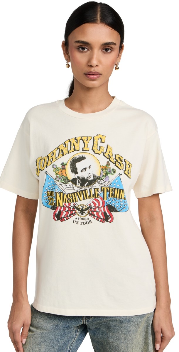 Daydreamer Johnny Cash Nashville 1968 Weekend Tee Stone Vintage