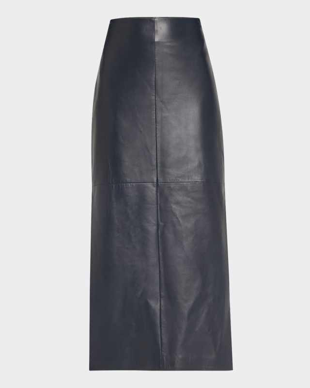 Leather Midi Skirt
