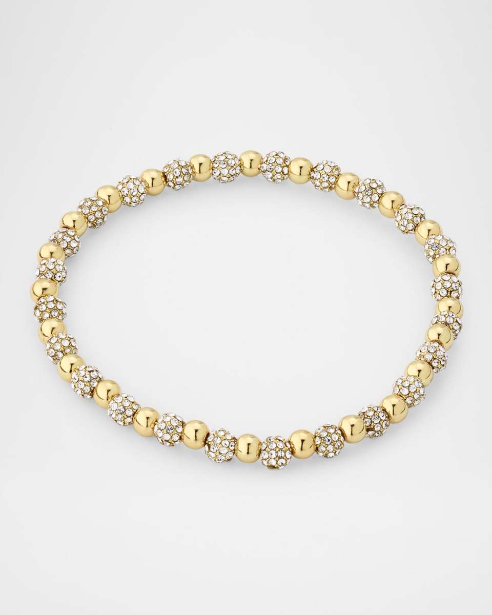 Pisa Pave Beaded Stretch Bracelet