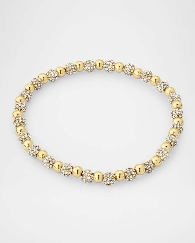 Pisa Pave Beaded Stretch Bracelet
