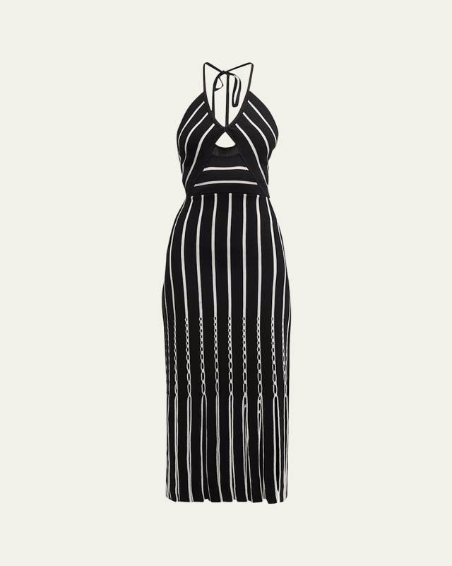 Frida Striped Halter Dress