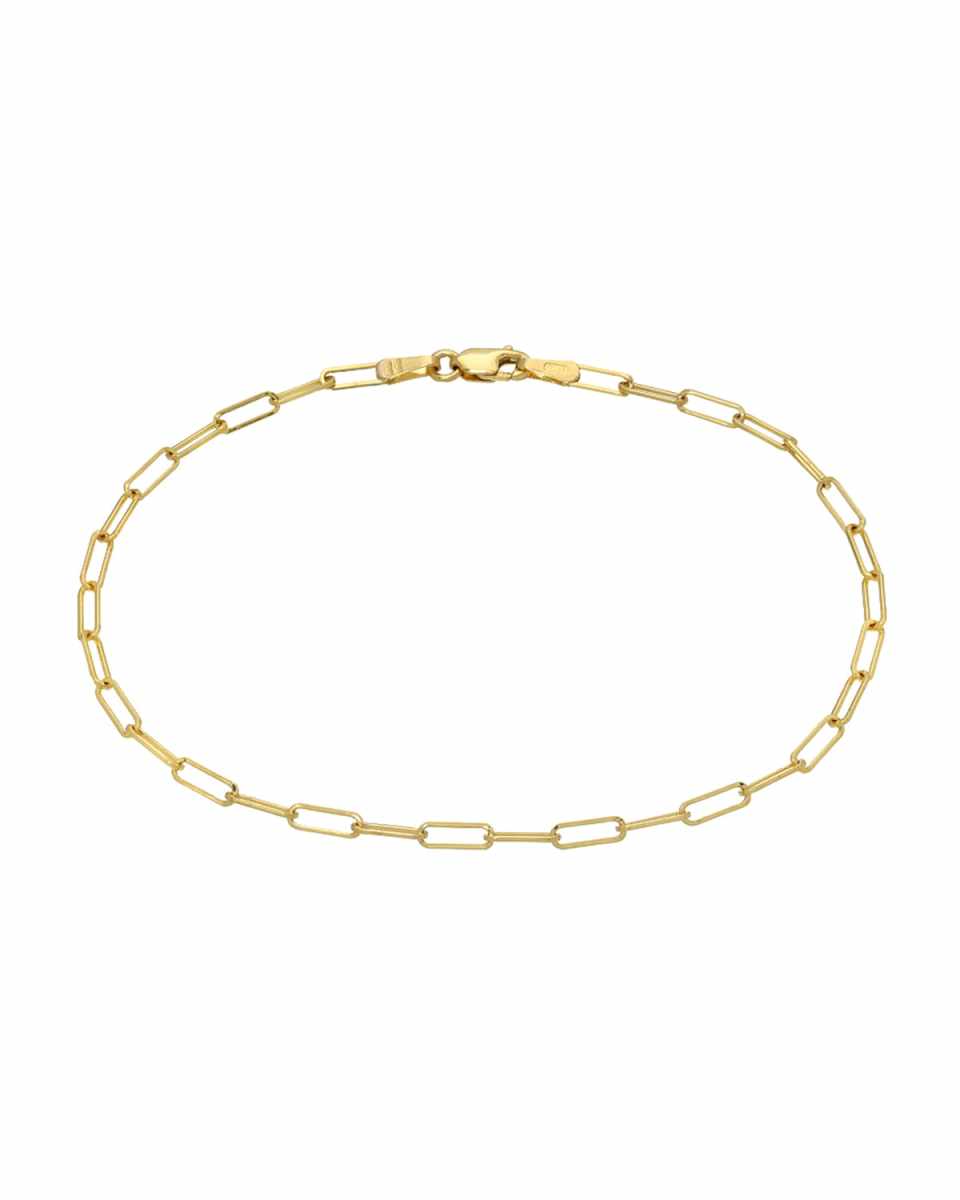 14k Gold Open-Link Chain Bracelet