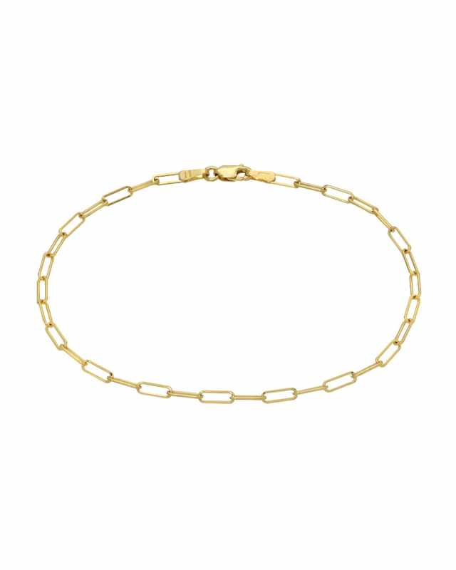 14k Gold Open-Link Chain Bracelet