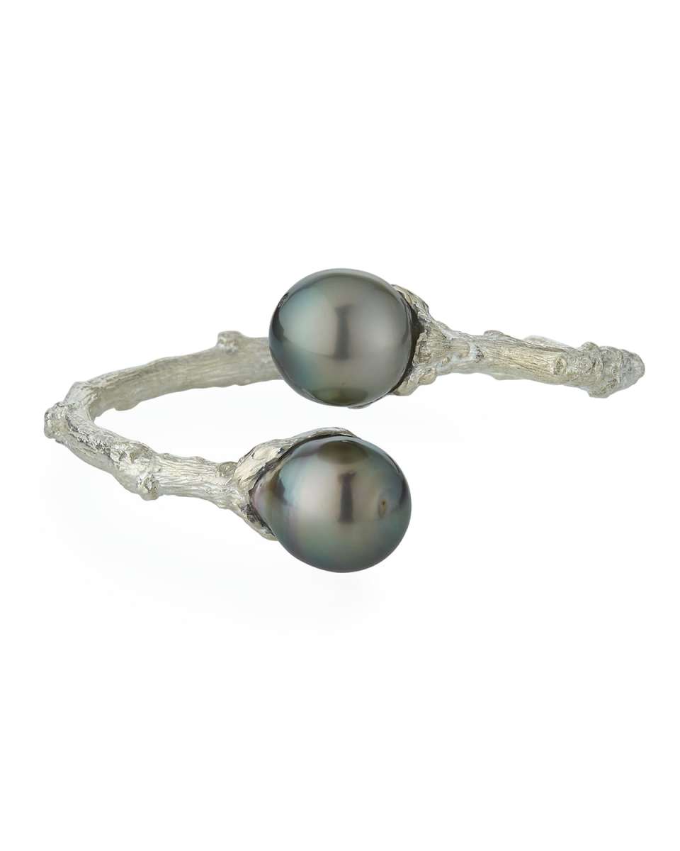 Twig Bypass Tahitian Pearl Cuff