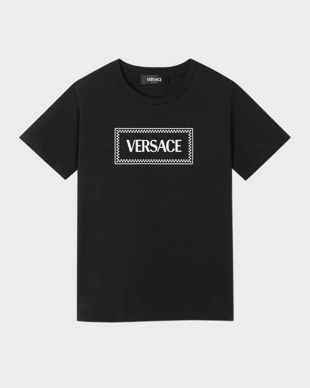 Boy's Tile Logo-Print T-Shirt, Size8-14