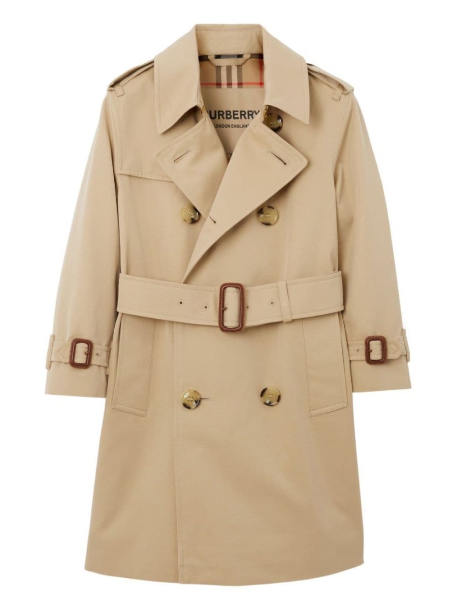 cotton garbadine trench coat