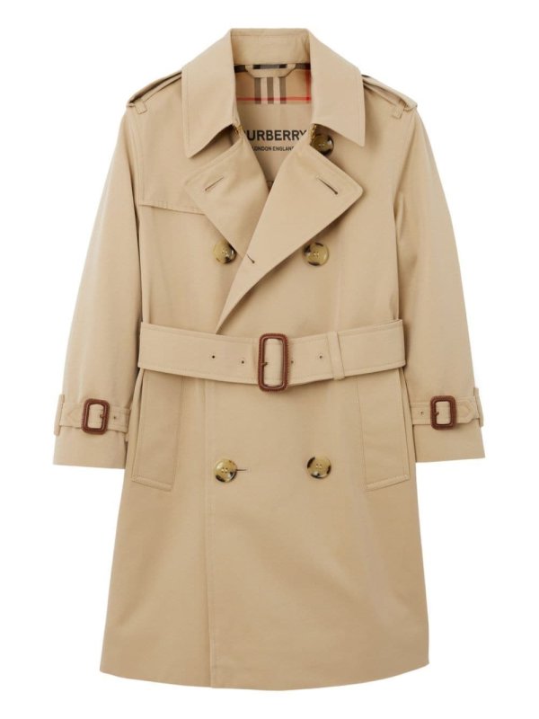 cotton garbadine trench coat