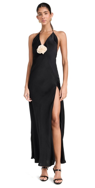 BARDOT Aradia Halter Dress Black