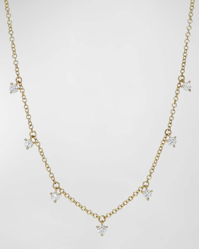 3-Prong Diamond Shaker Necklace