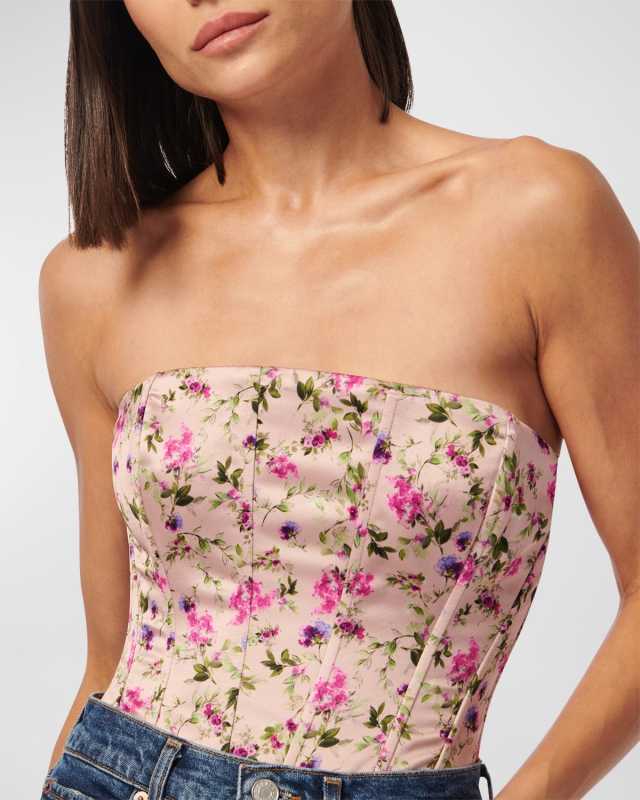 Tamara Floral Corset Bodysuit