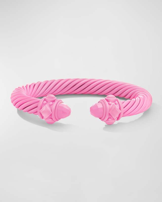 Renaissance Bracelet in Pink Aluminum, 10mm
