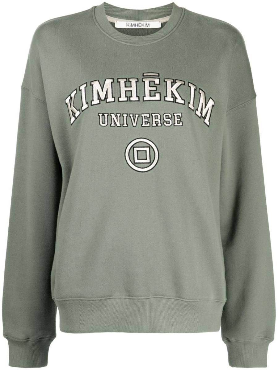 logo-embroidered cotton sweatshirt