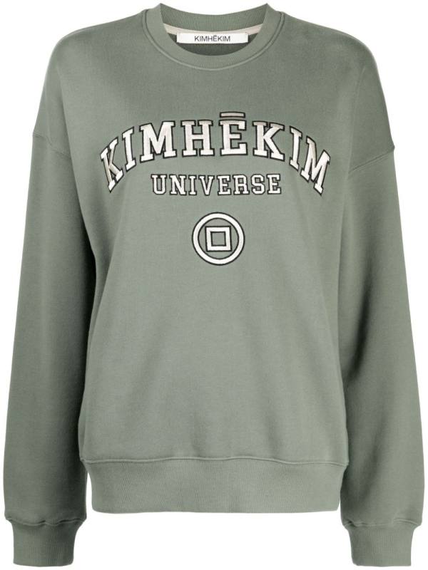 logo-embroidered cotton sweatshirt