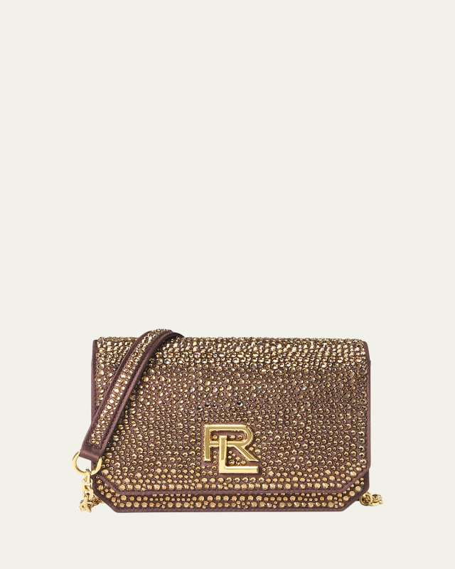 RL 888 Mini Crystal Satin Crossbody Bag