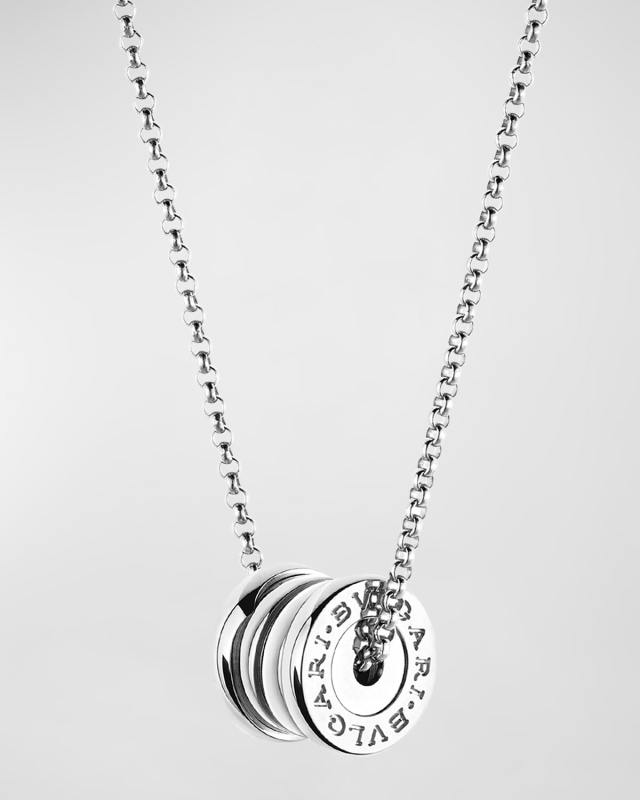 B. Zero1 Mini Pendant Necklace in 18K White Gold