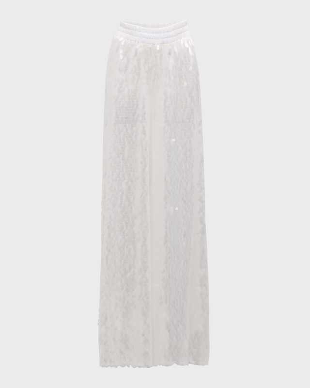 Sequined Boyfriend Elephant Pants