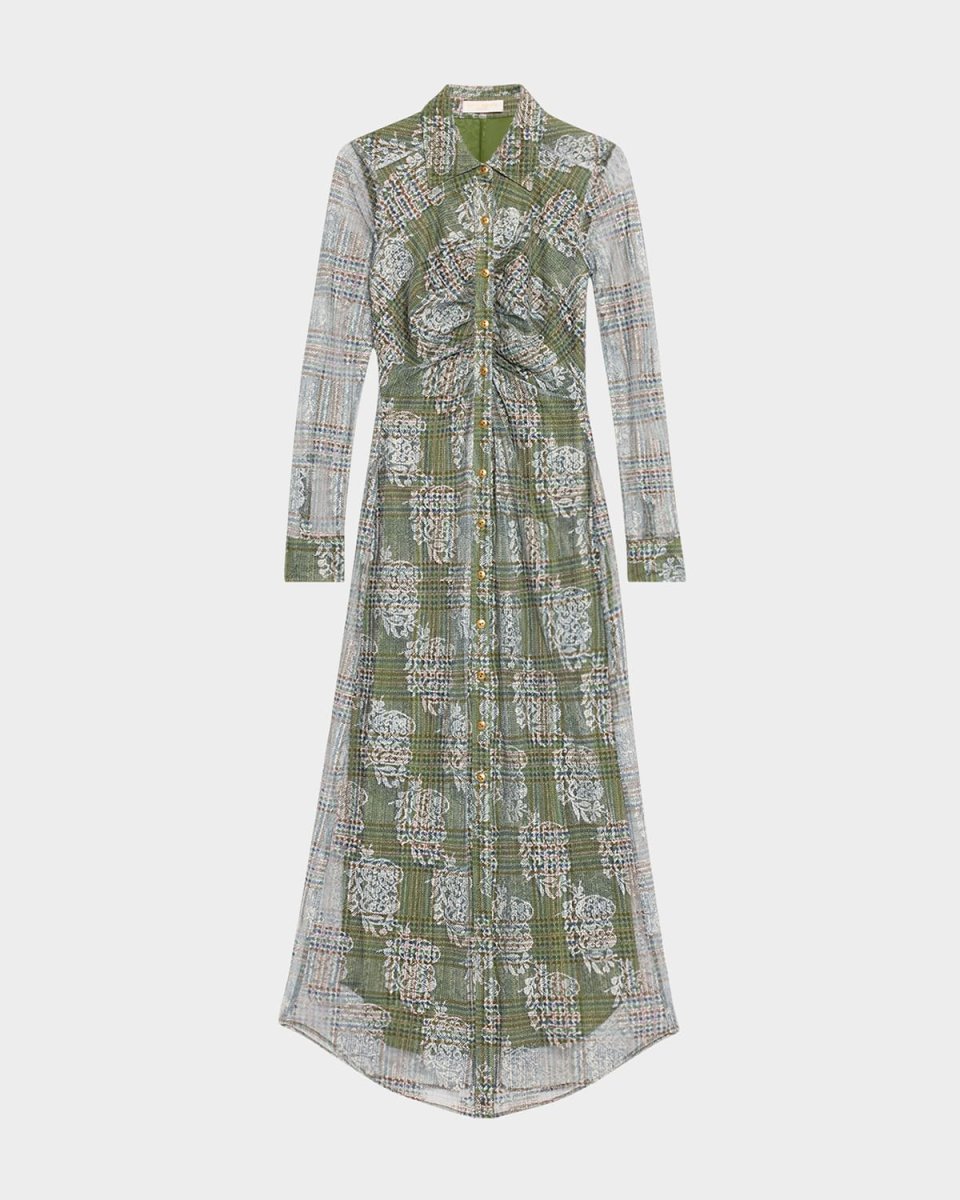 Wyatt Tartan Midi Dress