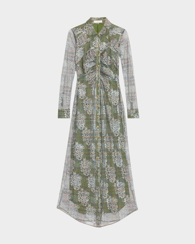 Wyatt Tartan Midi Dress