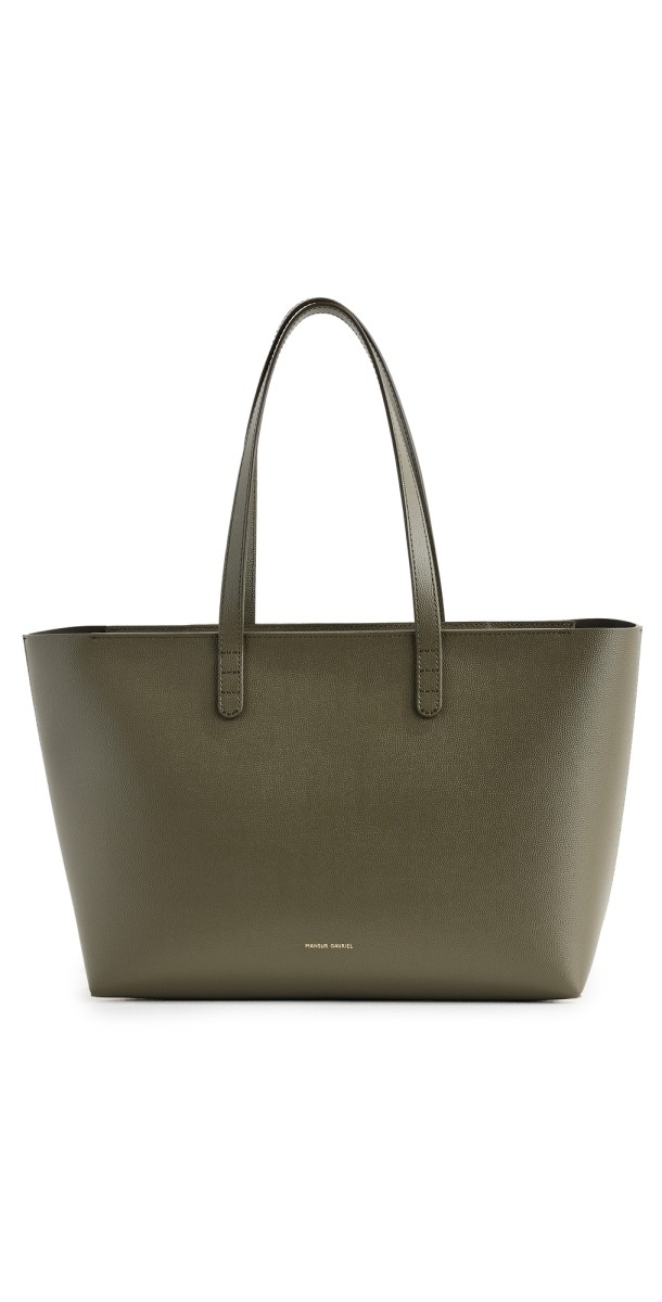 Mansur Gavriel Small Zip Tote Woodland/Grigio